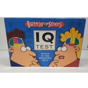 Vintage Battle of the Sexes, IQ Test Board Game 2003. PRE-OWNED, COMPLETE